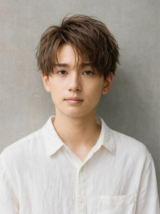 ブルーブラック/フェザーパーマ